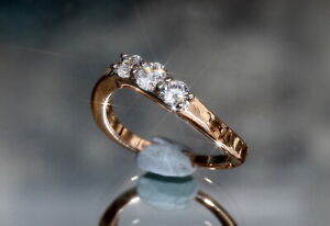 3x Created Brilliant Diamond Wave Shape Ring, Size: K ,M, O, Q, S