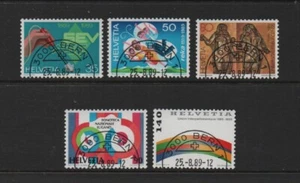 SWITZERLAND 1989 PUBLICITY ISSUE Set of 5v (SG1181/5) *USED/CTO* - Picture 1 of 2