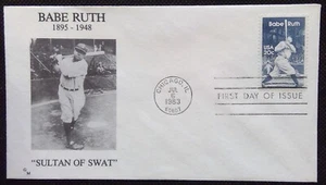 Scott 2046 FDC Babe Ruth George Herman Baseball Yankees GM Cachet - Picture 1 of 3