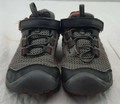 KEEN 1016392 Kids' Oakridge Low WP Sneaker Gray/Red Size 13 - Image 1 of 4