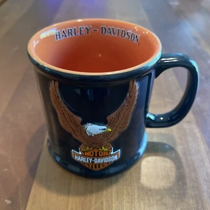 Harley Davidson Coffee Mug Cup 3D Raised Eagle Logo Black 16oz HD Motorcycles - Picture 1 of 6