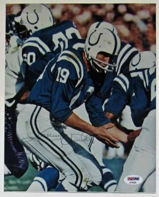 Johnny Unitas Psa Dna Autograph  8x10 Photo Hand Signed - Image 1 of 2