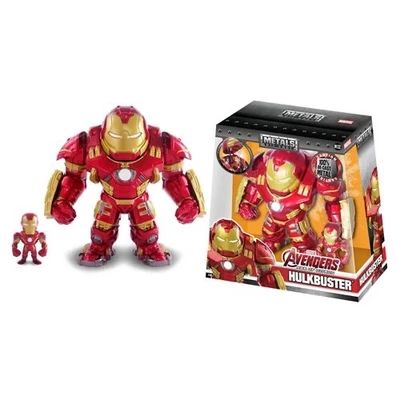 Figura Die-Cast Marvel Avengers: Jada Metals Hulkbuster 6.5" + Iron Man Foto 1 de 4