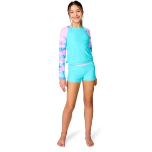 Free Country Girls' Dreamy Drift Rash Guard Swim Set - Picture 1 of 3