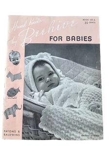 VINTAGE 1941 BIENENSTOCK STRICKMUSTERBUCH - HANDGESTRICKT VON BEEHIVE FÜR BABYS - Bild 1 von 4