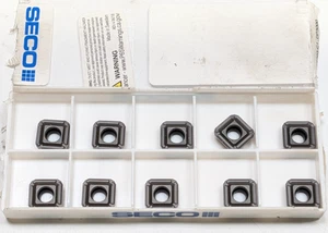 Pack of 10 NEW SECO SPGX 0903-C1 Grade DP3000 CARBIDE INSERTS - Picture 1 of 3