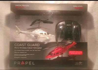 Helicóptero interior micro inalámbrico Propel Coast Guard dorado ¡Nuevo sellado! Foto 1 de 4