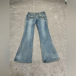 Y2K 2000s grunge streetwear Natasha ladies boot jeans 28 low rise rodeo western - Bild 1 von 13