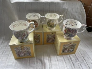 Royal Doulton - Brambly Hedge  4 x Seasons Mugs (Winter, Spring, Summer & Autumn - Picture 1 of 6
