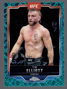 2025 Topps Chrome UFC Tim Elliott Teal Lazer Refractor MMA Karte 151/175 - Bild 1 von 2