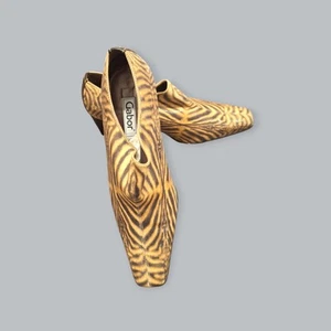 Gabor Shoes Heels UK 6 Wenda Lion Animal Print 6cm Heel In Original Box - Picture 1 of 14