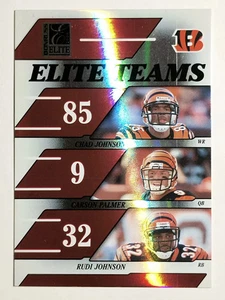 2006 Donruss Elite Elite Teams Red #5 Chad Johnson/Carson Palmer/Rudi Johnson - Picture 1 of 2