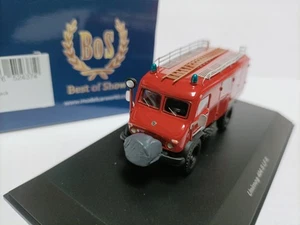 BOS 1:87 Unimog 404 S LF8 Mercedes Benz off-road fire rescue 4-wheel car model - Picture 1 of 5