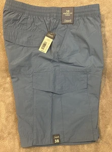 RoundTree & Yorke Herren Gr. 38 Shorts blau Cargo Kordelzug Gummizug & Reißverschluss - Bild 1 von 6