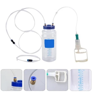 1 Set Brake & Clutch Bleeder Vacuum Pump Kit Pneumatic Fluid Bottle Tool 2L - Picture 1 of 12
