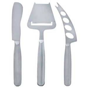 Cheese Set, 3 Piece in Stainless Steel - Picture 1 of 1