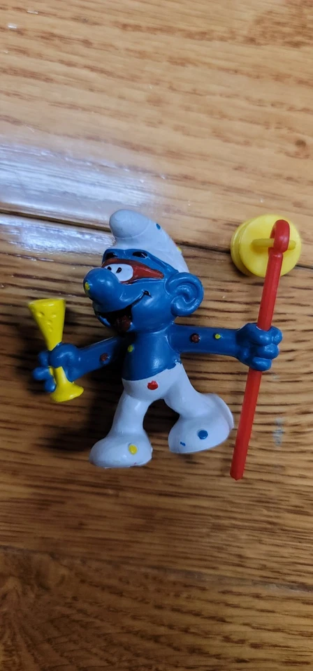 Figura Pitufo Carnaval Pitufo De Colección Años 70 Bully Lantern Pitufo Figura Juguete (JF34 Foto 1 de 2