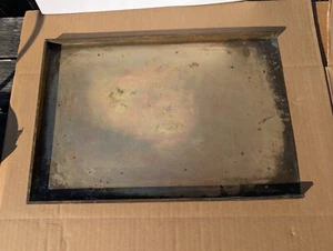 Antique Letterpress Printer Block Galley Type Tray 12" X 18" Brass & 8 lb Rule  - Picture 1 of 7