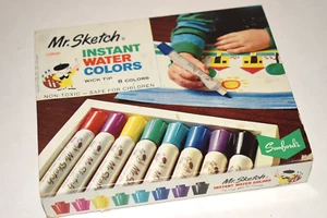 Sanford Mr. Sketch Scented Instant Water Color Markers Vintage Set of 8 - Picture 1 of 5
