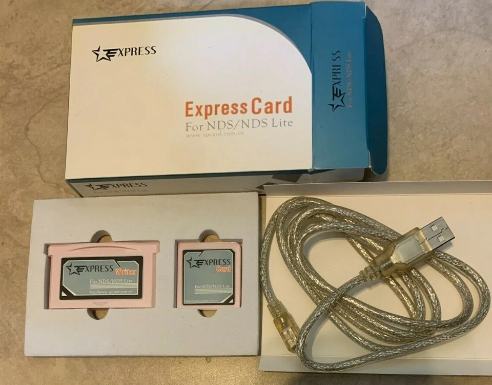 16gb Express Card DS + DS Lite Cartridge + Cable NEW in box USA SELLER  - Image 1 of 1