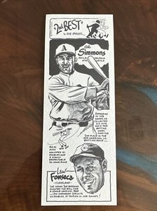 1974 BOB PARKER 2nd Best Al Simmons / Lew Fonseca Card NM-MT RARE SET BREAK
