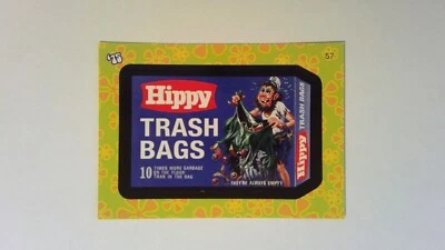 Bolsas de basura hippy Wacky Pack Flashback #57 '75 2008 - paquetes WP1 Foto 1 de 2