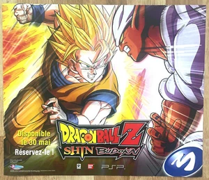 Dragonball Z: Shin Budokai RARE PSP 30cm x 35cm Promotional Poster - Picture 1 of 1