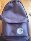 Herschel Classic Backpack, Black, Mini 9.0L Purple/plum Red White Stripe Inside