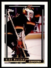 1992-93 TOPPS GOLD KIRK MCLEAN VANCOUVER CANUCKS #130