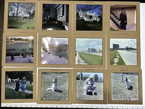 Vintage 35mm 12 Family Slides Large Format Photos Pictures - People, Places C - Picture 1 of 9