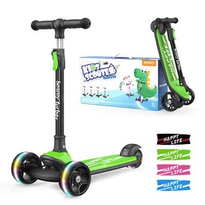 Besrey 3 Wheel Scooter for Kids Ages 3-10 Years Girls and Boys,Green - Picture 1 of 12