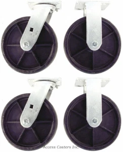 Juego de 4 ruedas giratorias de 5" 5PHP47 para camiones utilitarios Rubbermaid® 4716 y 4720 - Imagen 1 de 2