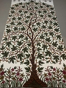 Kashmir Crewel Wool Room Window Curtain handmade embroidery Upholstery Drapery - Picture 1 of 12