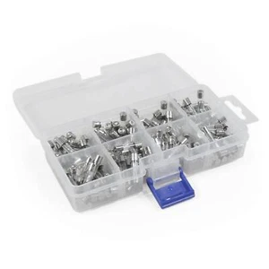 160 Stück Glassicherungen Sicherungen Feinsicherung Sortiment 5 mm bis 20 mm Set - Bild 1 von 4