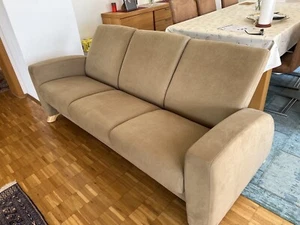 Sofa Orginal Stressless 3 Spitzigkeit mikrofaser Dinamika Stone steinfarben - Bild 1 von 6