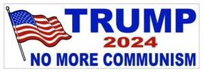 Trump Stoßstange Aufkleber 2024 No More Communism D7292 - Bild 1 von 1