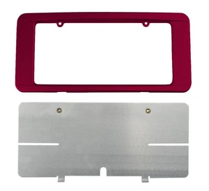 C6 Corvette Custom Painted Rear License Plate Frame - Monterey Red 80 80U WA301N - Picture 1 of 2