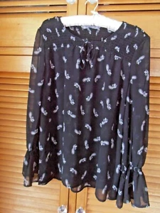 Katies black and white blouse 14 BNWOT - Picture 1 of 11
