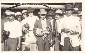 Honduras - LA CEIBA - A group of Cock fighters - REAL PHOTO Williams - Picture 1 of 2