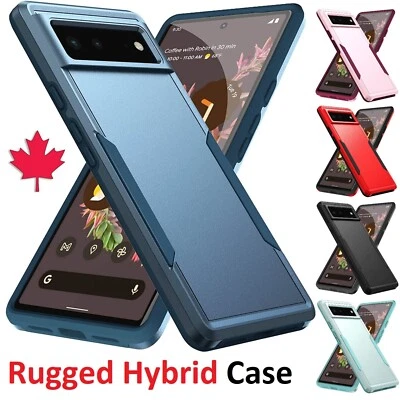 Rugged Defender Case For Google Pixel 6 / 7 / 7a / 8 / 8a / 9 / 9 Pro XL - Image 1 of 4