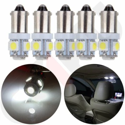 5Pcs BA9S 1816 3893 Ultra White 5SMD LED Interior Ash Tray Light Bulb For Chevy - Image 1 of 4
