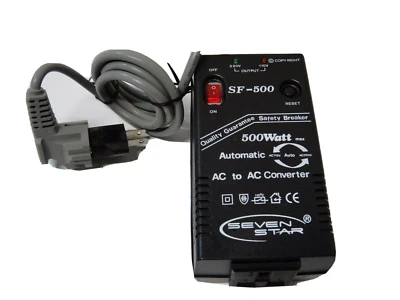 500 Watt 110v 220v Power Converter 110-220 Volt Up Down Voltage Transformer 500W - Image 1 of 4