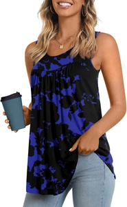 Summer Women's Sleeveless Tank Tops Casual Loose Fit Blouses S-4XL - Picture 1 of 12