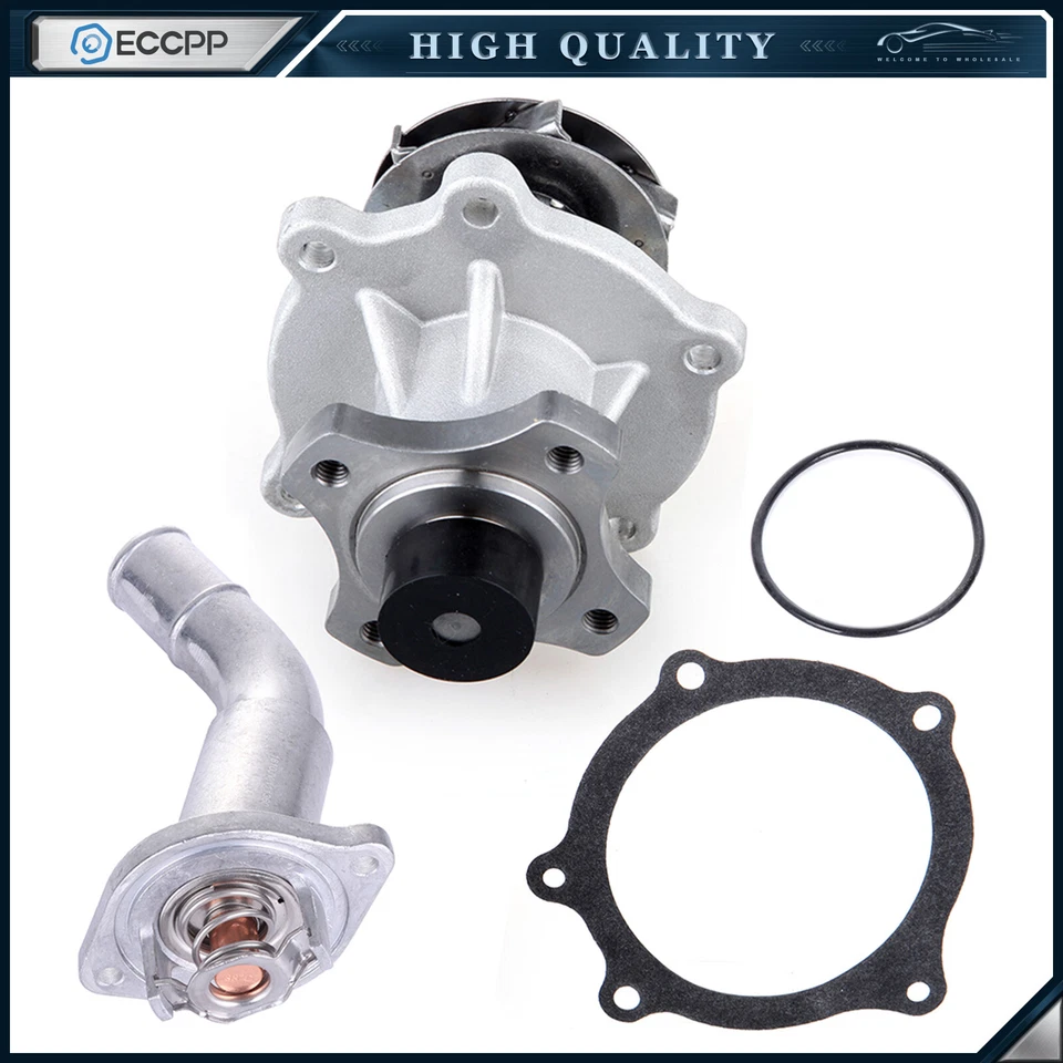 Water Pump Thermostat For Chevy Trailblazer GMC Envoy XL XUV Saab 9-7x 4.2L - Image 1 of 4