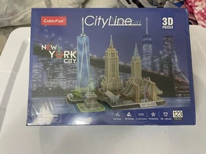 Cubic Fun 3D Puzzle City Line New York City Puzzle New in Box 123 Pieces - Picture 1 of 7