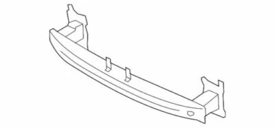 Genuine Volkswagen 2006-2012 Passat CC Bumper Impact Bar 3C0-807-109-C - Image 1 of 2