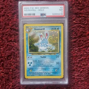 Azumarill 2/111 - Neo Genesis Set, Holo PSA 7 NM Pokemon Card - Picture 1 of 3