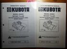Kubota G4000 Rotary Tiller G3200 G4200 G5200h Operator + Parts & Service Manual