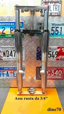 Harley Davidson forcella completa Softail Fat Boy Heritage con asse ruota 3/4" - Immagine 1 di 4