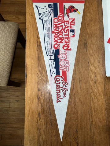 MLB St.Louis Cardinals Vintage 1985 NL East Champions Pennant Rare Phantom Cover